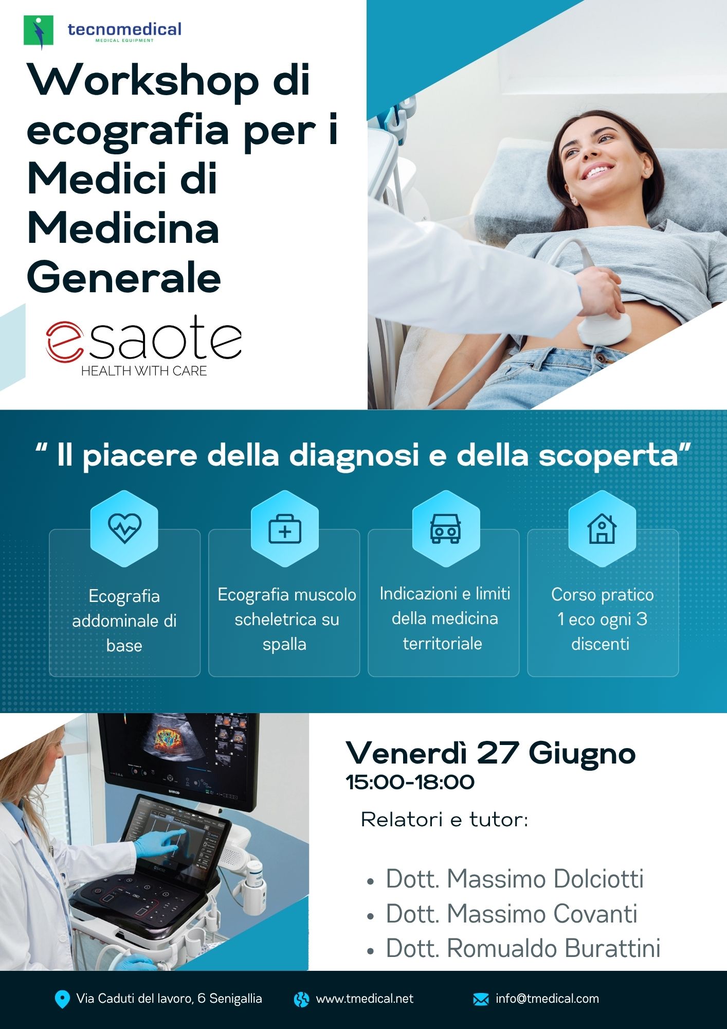 La pratica ecografica con Esaote. Il piacere della diagnosi e della scoperta